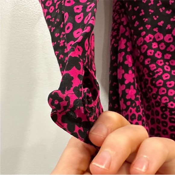 Guy LaRoche Silk Pink Black Multicolor Dress France 36 - Picture 2 of 7